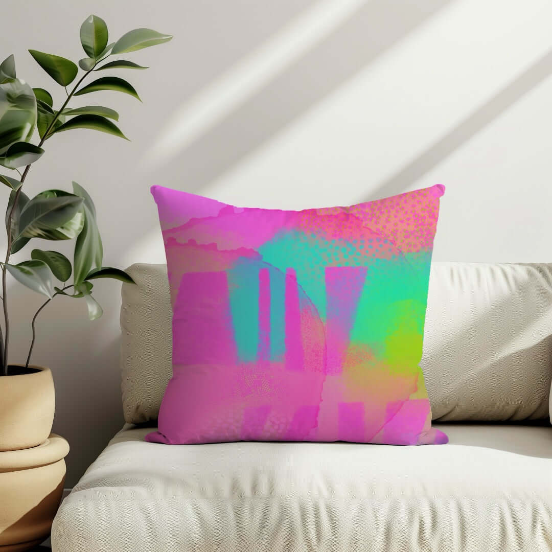 Gates of Athena Premium Colorful Pillow