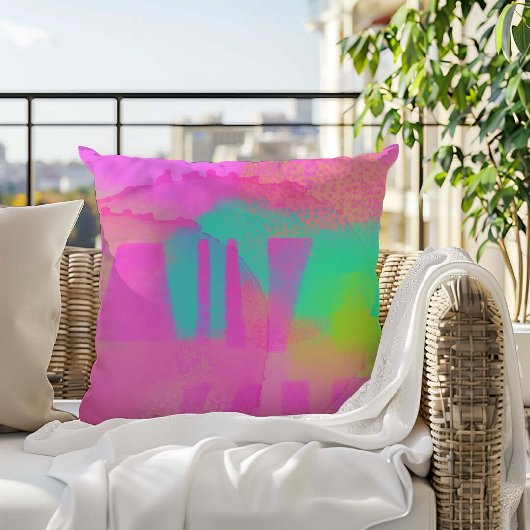 Gates of Athena Premium Colorful Pillow