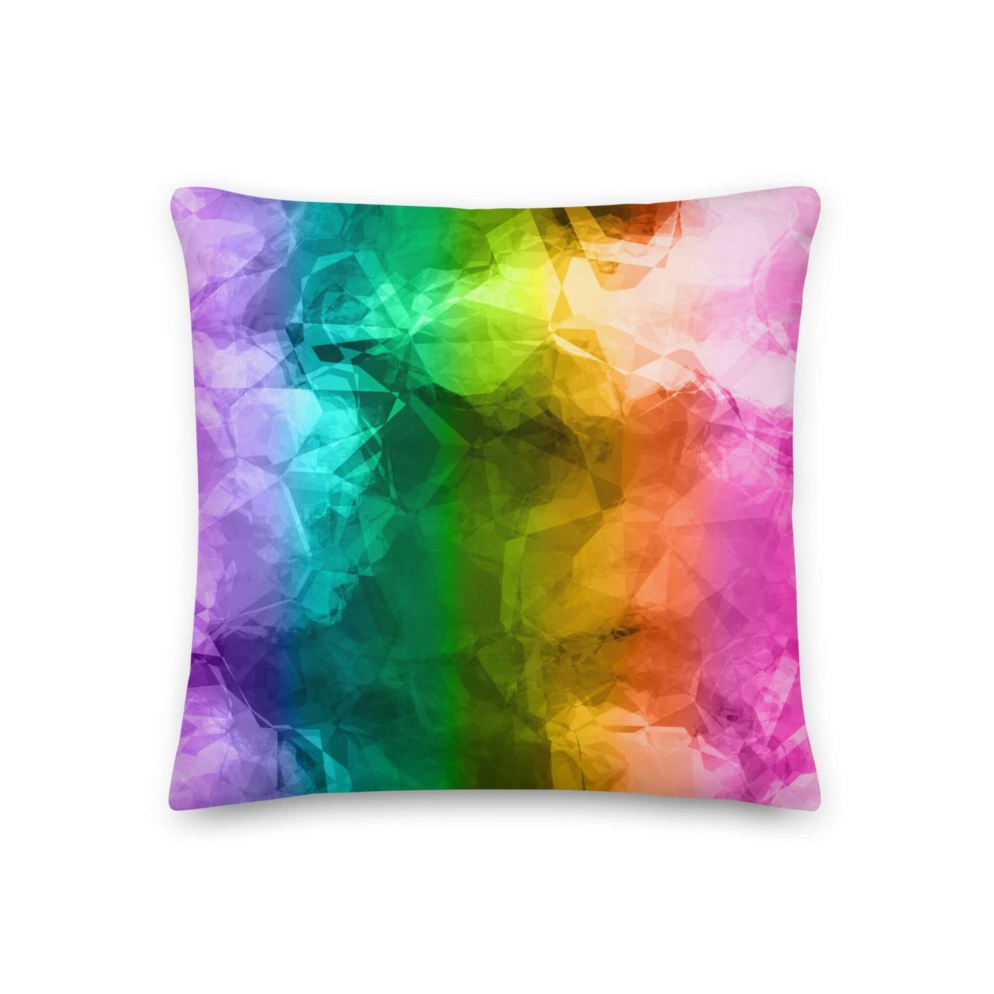 Rainbow Crumple Premium Colorful Pillow