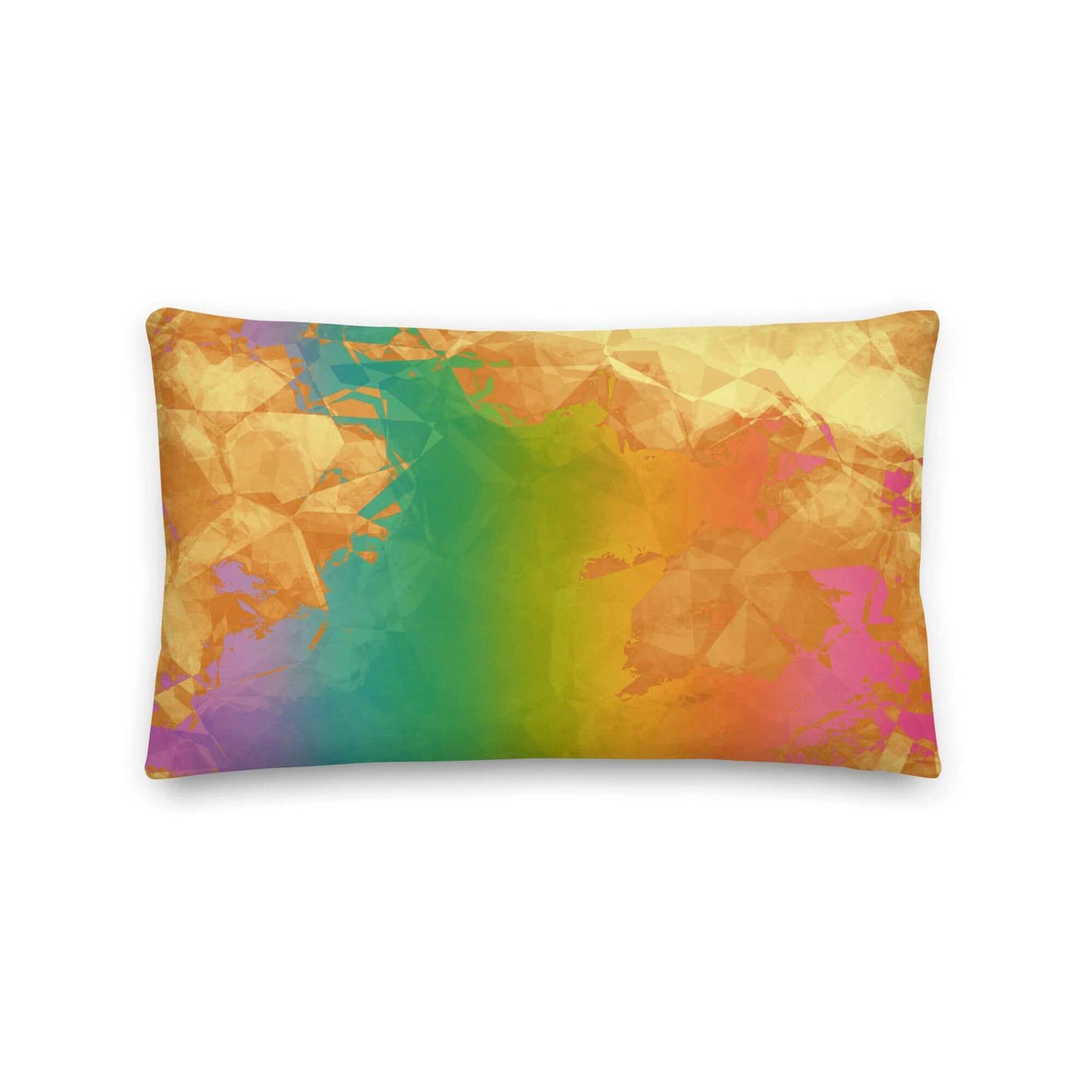 Rainbow Geode Premium Colorful Pillow