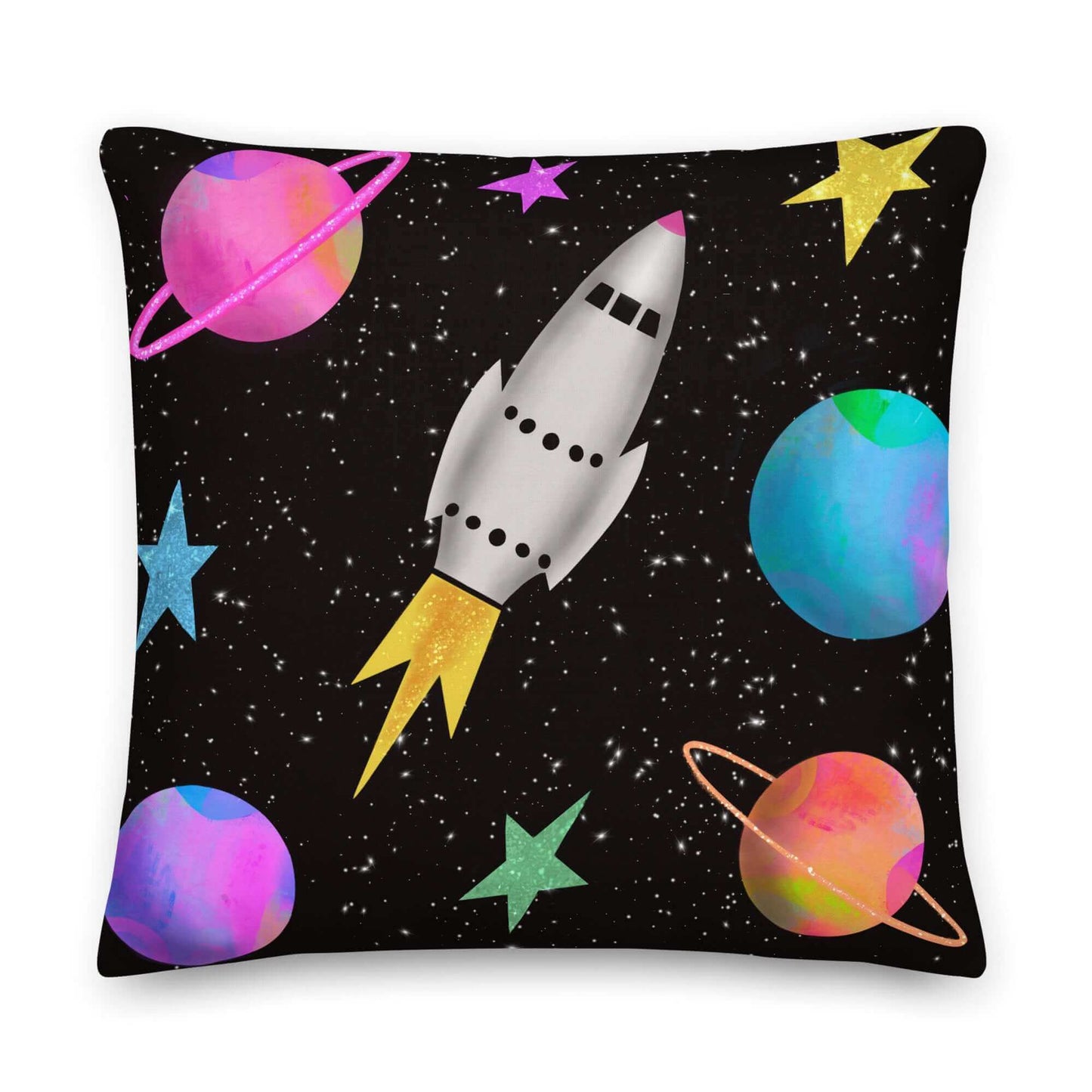 Space Rockets Premium Pillow
