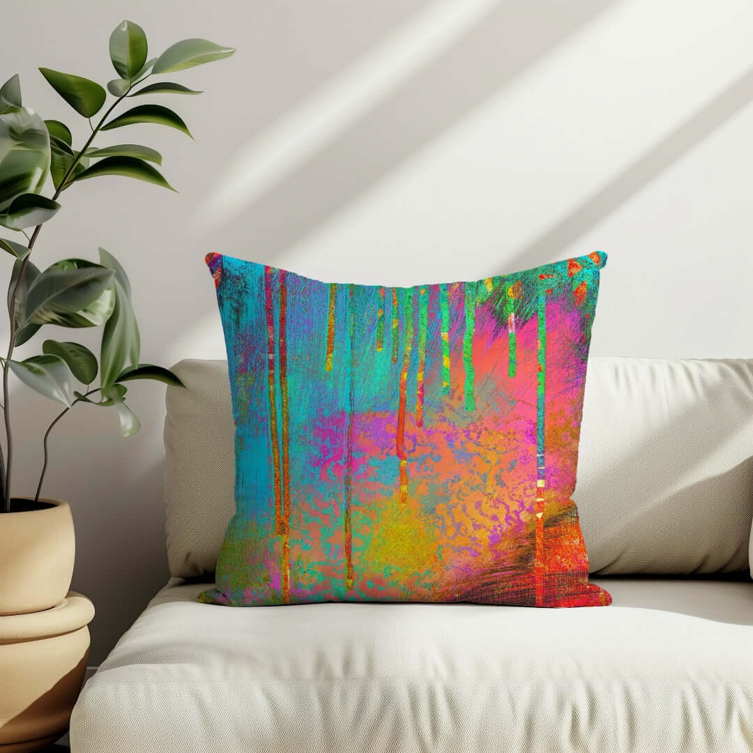 Into the Beyond Premium Colorful Pillow
