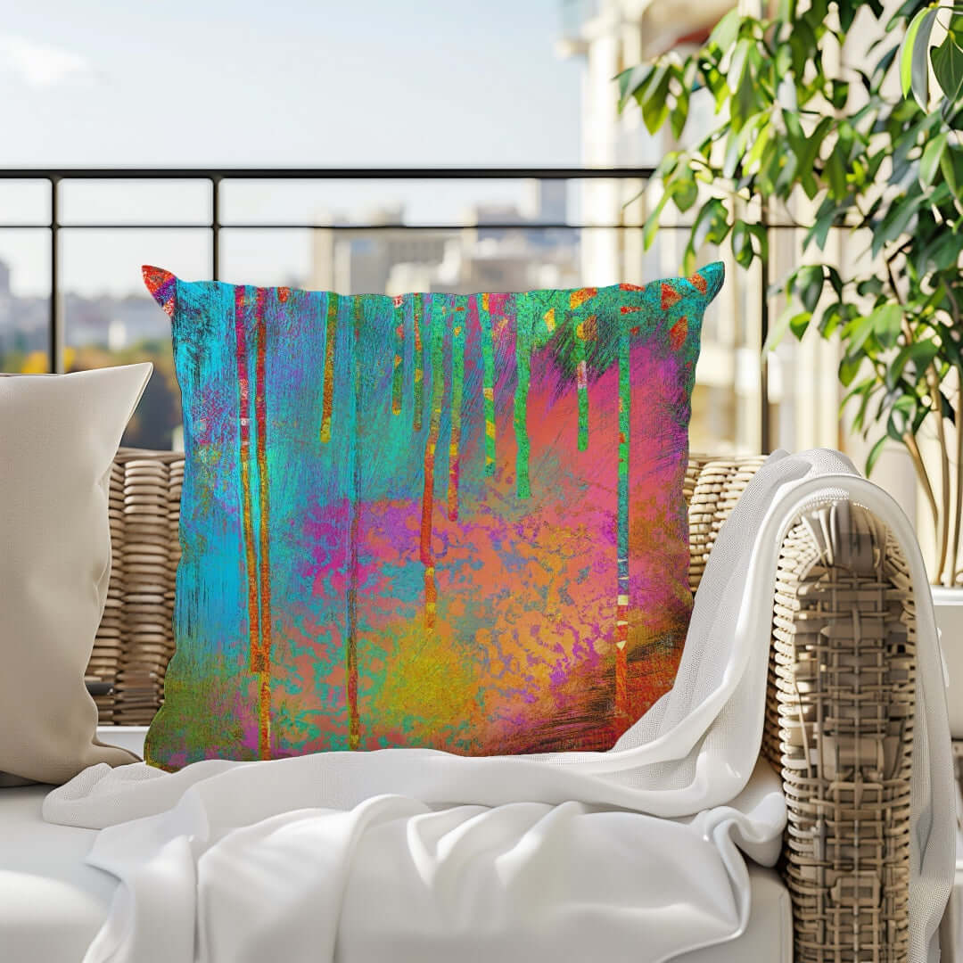 Into the Beyond Premium Colorful Pillow