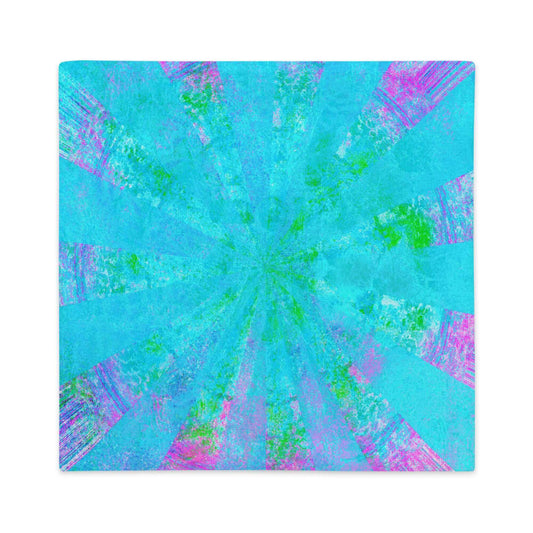 Blue Stingray Premium Colorful Pillow Cover